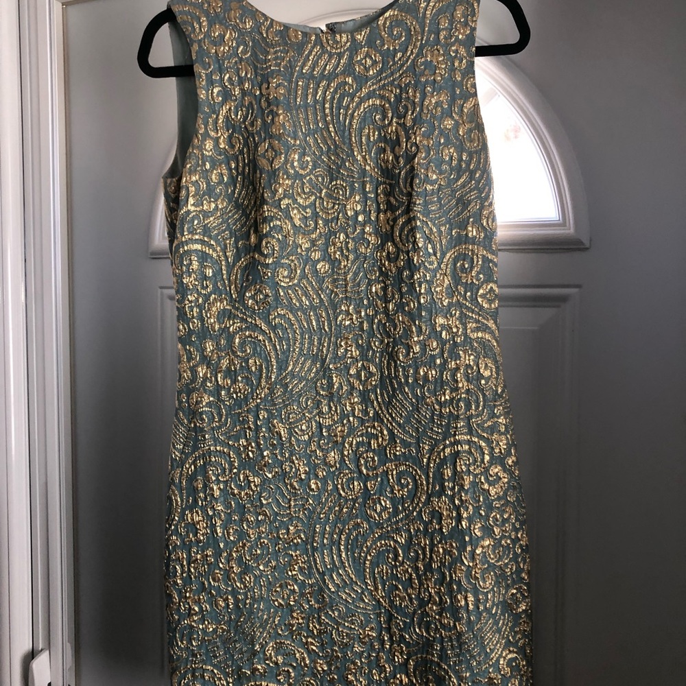 Dolce & Gabbana sleeveless dress Blue & gold